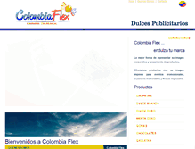 Tablet Screenshot of colombiaflex.com